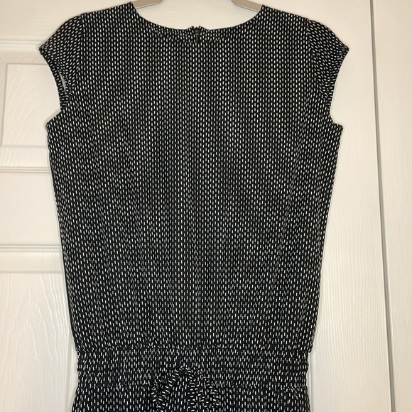 Albion Black and White Jumpsuit - Silver zipper at ankle XXS - Picture 3 of 9